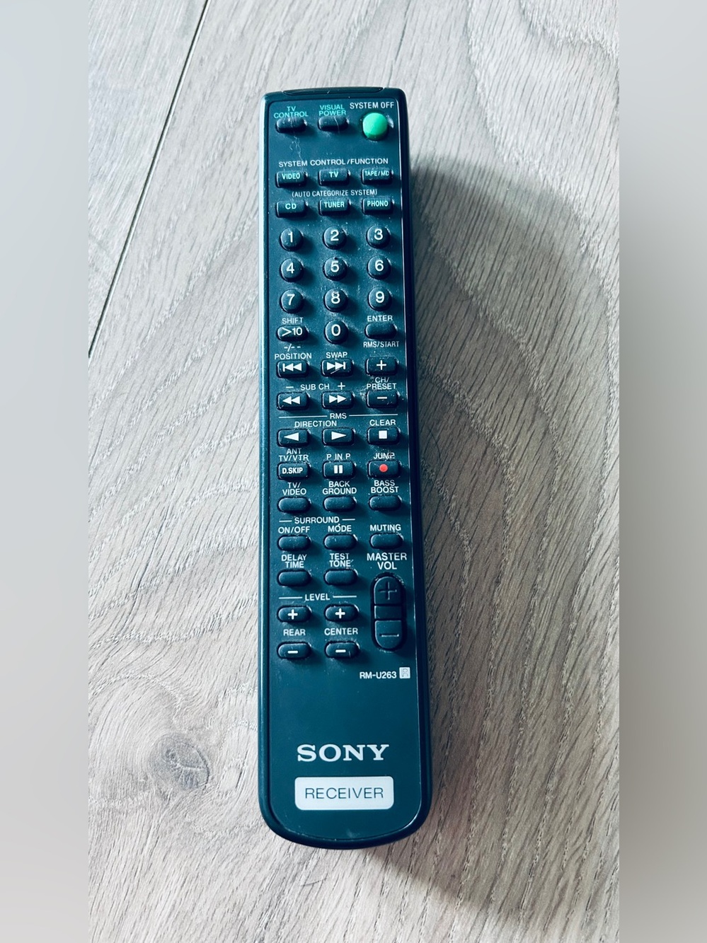 Sony RM-U263 Receiver Remote Control